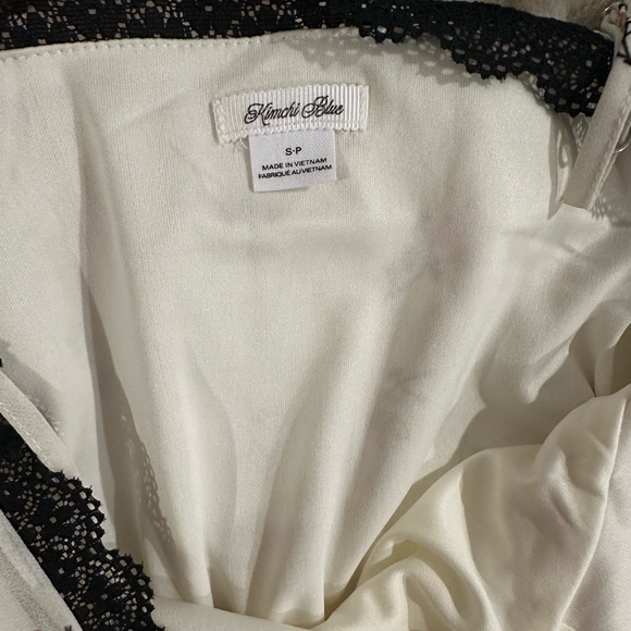 *NWOT* Kimchi Blue Cleo Lace Trim Chiffon Slip Mini Dress - Picture 4 of 6